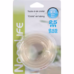 tuyau à air cristal ø 4/6 mm, 2.5 mètres. pour aquarium. Un tuyau souple qui ne durcit pas. Longueur : 2,5 m. diamètre intern ...