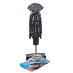 Décoration Aquarium - Zolux - Masque Africain Femme - Taille M - Résine - Noir