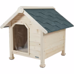 Niche en bois chalet .taille medium. 84 x 90 x 85 cm de hauteur. niche chien. Nouvelle niche au design original alliant confo ...