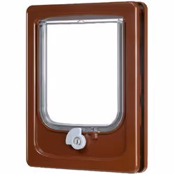Chatière 4 positions marron pour chat cette chatière s'adapte sur des portes en bois d'une épaisseur allant de 11 à 25 mm. Ce ...