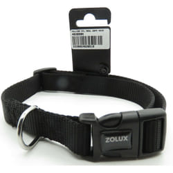 Zolux - collier nylon 40 - 50 cm x 20 mm noir pour chien.