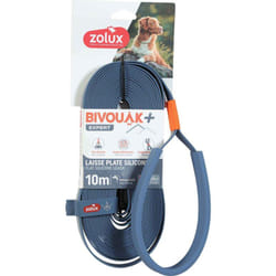 Longe plate en silicone bleu Bivouak 10 m