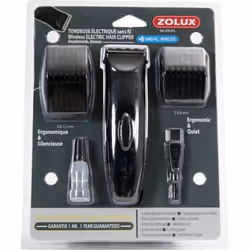 ZOLUX Kit tondeuse electrique sans fil avec batterie - Pour chien
