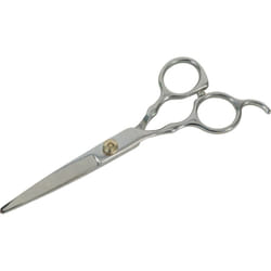 Ciseaux droit a bout rond 17 cm acier inoxydable pour chien Zolux