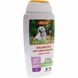 Shampoing pour toutes races de chiens. L'extrait de genévrier (huile de cade) qu'il contient a un effet apaisant sur la peau, ...