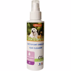 Nettoyant oreilles 100 ml pour chien Le liquide nettoyant auriculaire est destiné à toutes les races de chiens. Sans paraben ...