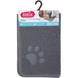 Tapis d'hygiène 60 x 90 cm gris pour maison de toilette chat réduit l'éparpillement de la litière permet au chat de garder le ...