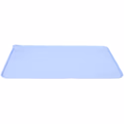Tapis écuelle silicone L bleu 55 x 39 cm pour chien Ce tapis en silicone est à placer sous les écuelles de votre animal. Prot ...
