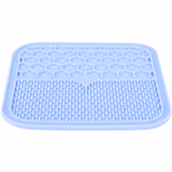 Tapis à lécher L silicone ventouse 30 x 30 cm bleu pour chien Ce tapis à lécher pour chien est destiné à réduire le stress de ...