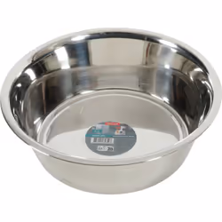 Gamelle Ecuelle inox 4.1 litres pour chien Gamelle simple et efficace diamètre total de la gamelle 28 cm hauteur 9 cm base 21 ...