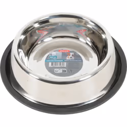 Gamelle Ecuelle inox 900 ML antidérapante pour chien Gamelle simple et efficace avec caoutchouc antidérapant a la base diamèt ...