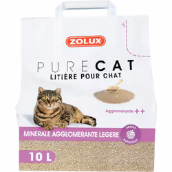 Litière minérale agglomérante légère 10 litres soit 7,18 kg pour chat Litière minérale agglomérante et légère aux propriétés  ...