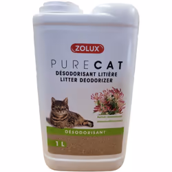 Désodorisant pour litière fraîcheur chèvrefeuille 1 litre pour chat Désodorisant litière parfum chèvrefeuille : le désodorisa ...
