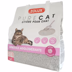 Litière minérale agglomérante parfumé 5 Litres soit 4.34 kg pour chat Zolux