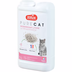 Désodorisant pour litière parfum baby powder 1 litre pour chat Le désodorisant litière parfum baby powder neutralise les mauv ...