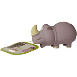 Zolux - Jouet sonore El rino violet 16,5 cm en latex pour chien