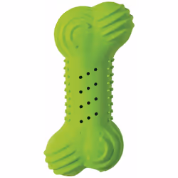 Cet os craquant en caoutchouc dur va éveiller la curiosité de votre chien grâce à son bruit de bouteille plastique.Grâce à se ...