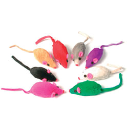 Zolux - 8 souris en fourrure, multi couleur jouet pour chat