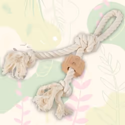 ZOLUX Wild, Chien, Corde, Naturel, Coton, Bois, Mastication, 110 mm