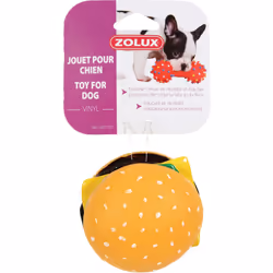 Jouet pour chien hamburger en vinyl - ZOLUX Le jouet hamburger en vinyl de ZOLUX est l'accessoire parfait pour stimuler l'act ...