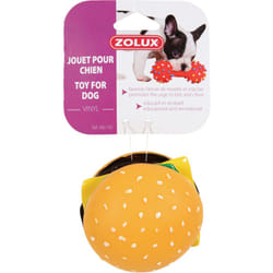 Zolux - Jouet pour chien hamburger en vinyl