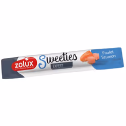 Stick crème Poulet Saumon SWEETIES 14 g pour chien Cette friandise crémeuse ultra appétente ravit même les chiens les plus di ...