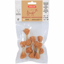 Haltères à mâcher au poulet - Zolux: Le goût et l'hygiène dentaire réunis Une recette savoureuse Les haltères à mâcher au pou ...