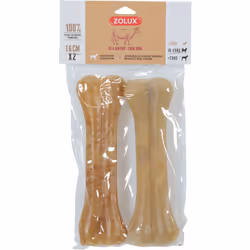 Os à Mâcher pour Chien ZOLUX - Une morsure de bonheur! Une taille idéale Les os à mâcher ZOLUX mesurent 16 cm, parfaits pour  ...
