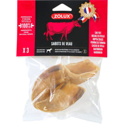 Zolux - Sabots de veau 3 pièces friandises pour chien