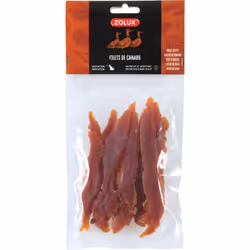 Filet de canard 70 g friandises pour chien Les filets de canard sont sains et délicieux. Vous pouvez ainsi prévoir de longues ...