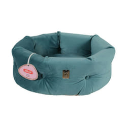 Zolux - Corbeille Chambord pour chat - Velours Chesterfield - Diamètre 41cm - Vert paon - 500243