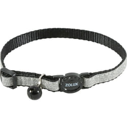 Collier shiny nylon réglable de 17 à 30 cm, noir pour chat Zolux