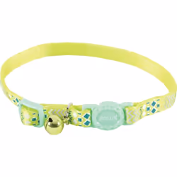 Collier ETHNIC nylon réglable de 17 à 30 cm. pour chat. Collier aux motifs ethniques pour chat en nylon équipé d'une boucle d ...