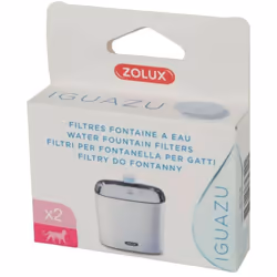 Filtre de rechange pour fontaine à eau Iguazu à base de charbon actif qui permet de retenir les impuretés de l'eau et de supp ...