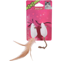 Jouet pour chat, Lot de 2 souris en canvas Zolux