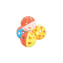 4 Sphères Grelot Ø 3 Cm Jouet Pour Chat Couleur Multi Couleur Zolux