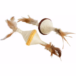 La toupie en sisal est le jouet parfait pour votre chat. Grâce à son mouvement en rotation, elle va inciter votre chat à joue ...