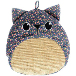 Griffoir en sisal naturel tissu fleur 36 x 34 x 7 cm, pour chat Zolux