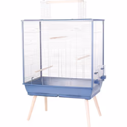 Cage grillagée oiseaux sur pieds NeoLife 80 - Zolux Bleu