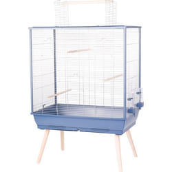 Cage grillagée oiseaux sur pieds NeoLife 80 - Zolux Bleu