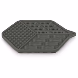 Tapis à lécher silicone ventouses 18.5 x 15.5 cm gris pour chat Ce tapis à lécher pour chat est destiné à réduire le stress d ...