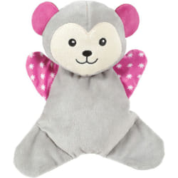 Peluche maxou gris doudou bruissant 19 cm jouet pour chiots Zolux