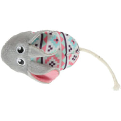 Souris grise Kali. 14 x 5 x 3 cm. avec catnip. Jouet chat Zolux