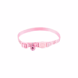 Présentation : Collier pour chat ZOLUX - Rose - Nylon - Réglable - 520025ROS , collier fantaisie pour chat en nylon disposant ...