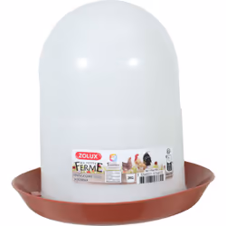 Mangeoire silo en plastique 2 kg rouge pour basse cour Mangeoire silo en plastique pouvant contenir jusqu'à 2 Kg. Le réservoi ...