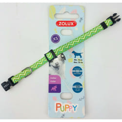 Collier puppy pixie 8 mm 16 à 25 cm couleur vert pour chiots Zolux