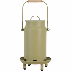 Mangeoire métal broc seau ø 24 x 40 cm vert pour basse cour Mangeoire pour basse-cour d'une contenance de 3,5 litres. Pratiqu ...