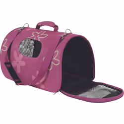 Panier de transport Flower. taille S. couleur prune. pour chat ou chien. Un sac de transport tendance et coloré ! Adoptez le  ...
