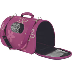 Zolux - Panier de transport Flower, s, Prune, pour chat ou chien. max 4 kg