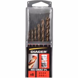 Coffret de 6 forets métaux Cobalt - 706C